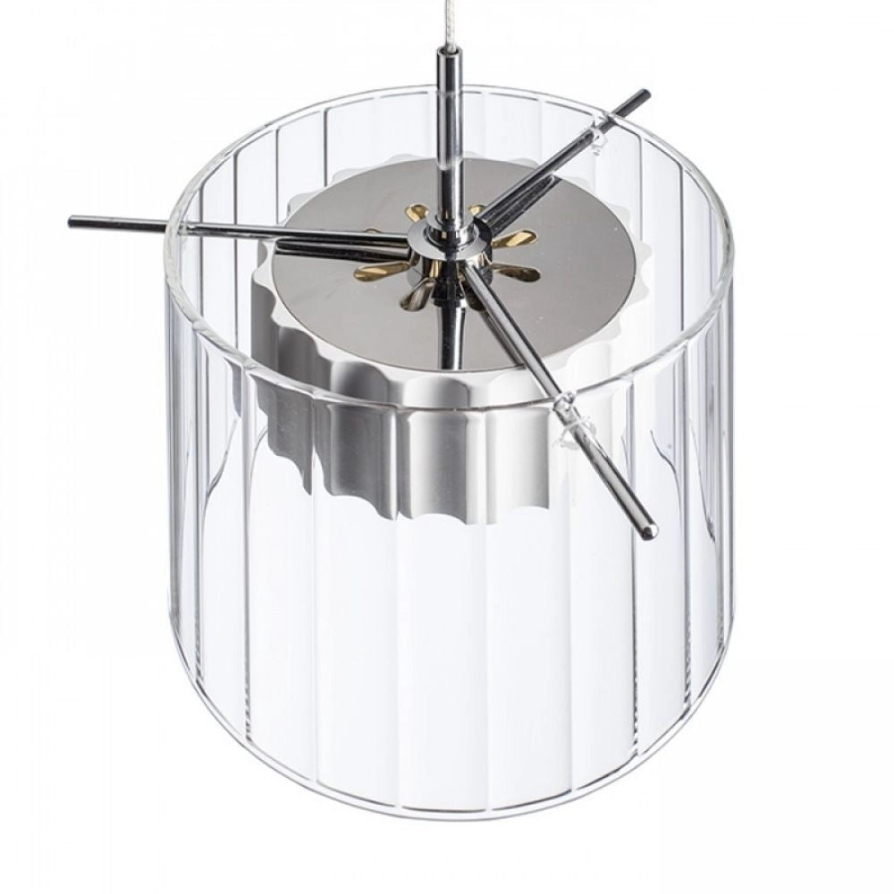 Lampadario Lampada ESTRA I a sospensione bianco vetro trasparente 230V LED 5W 3000K
