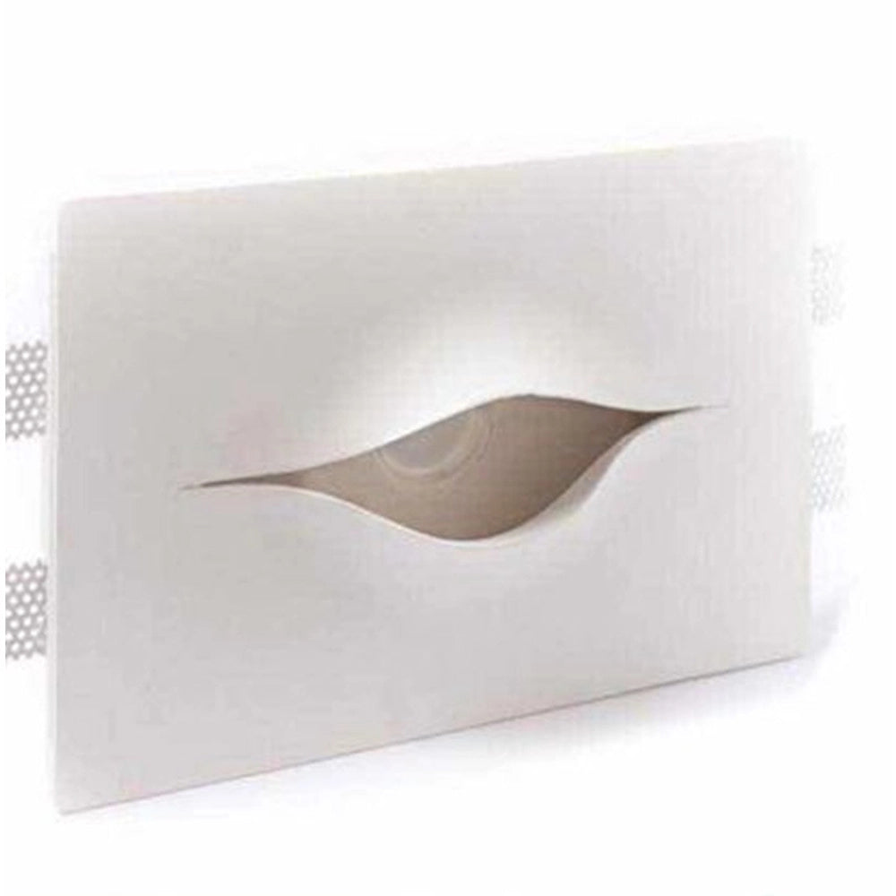 Trade Shop - Porta Faretto Gu10 A Incasso In Gesso Occhio Osiride Verniciabile A Scomparsa Csf 150 -