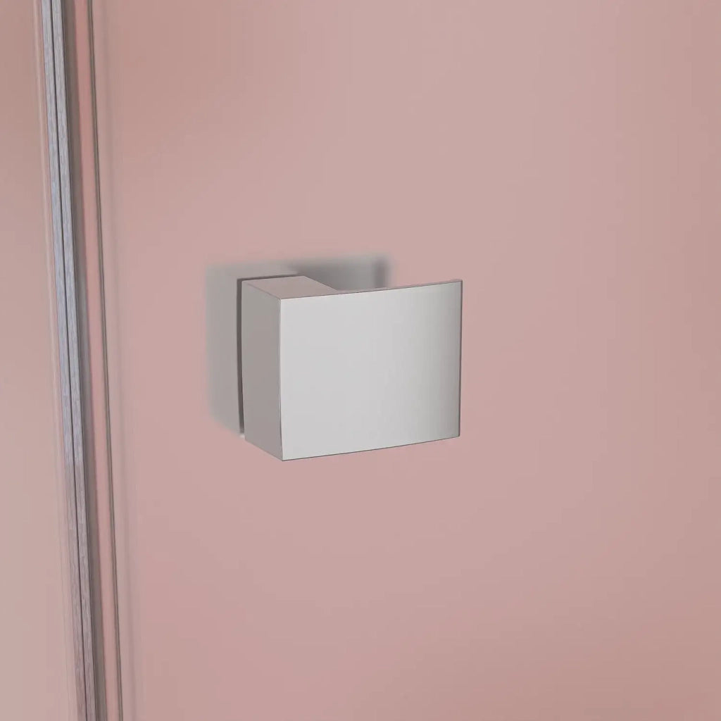 Box doccia angolare 80x70 cm in vetro 6mm opaco con apertura a battente e parete fissa | Holo