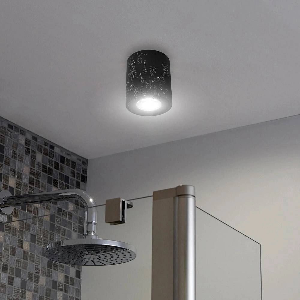 Trade Shop - Faretto Lampada Soffitto Bagno Vasca Box Doccia Portalampada Gu10 Impermeabile Ip65 -