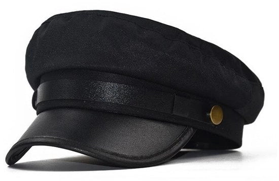 Berretto Classico a Punta con Cappuccio in Cotone/PU, Misura 56-58 cm