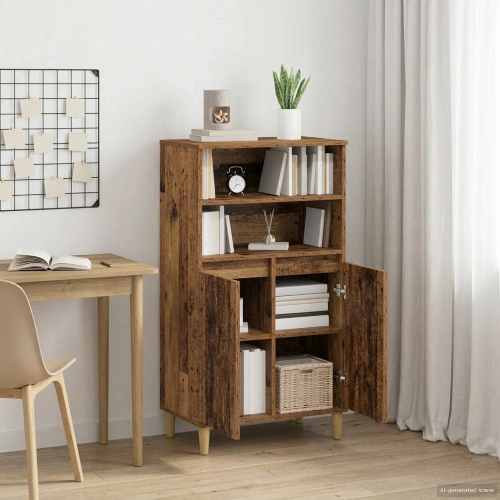 Credenza Legno di quercia 60 x 36 x 110 cm Legno ingegnerizzato 8014918