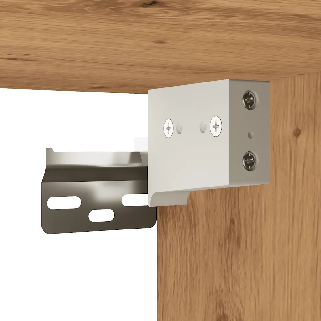 vidaXL Set Mobili da Bagno 2 pz Rovere Artigianale Legno Multistrato