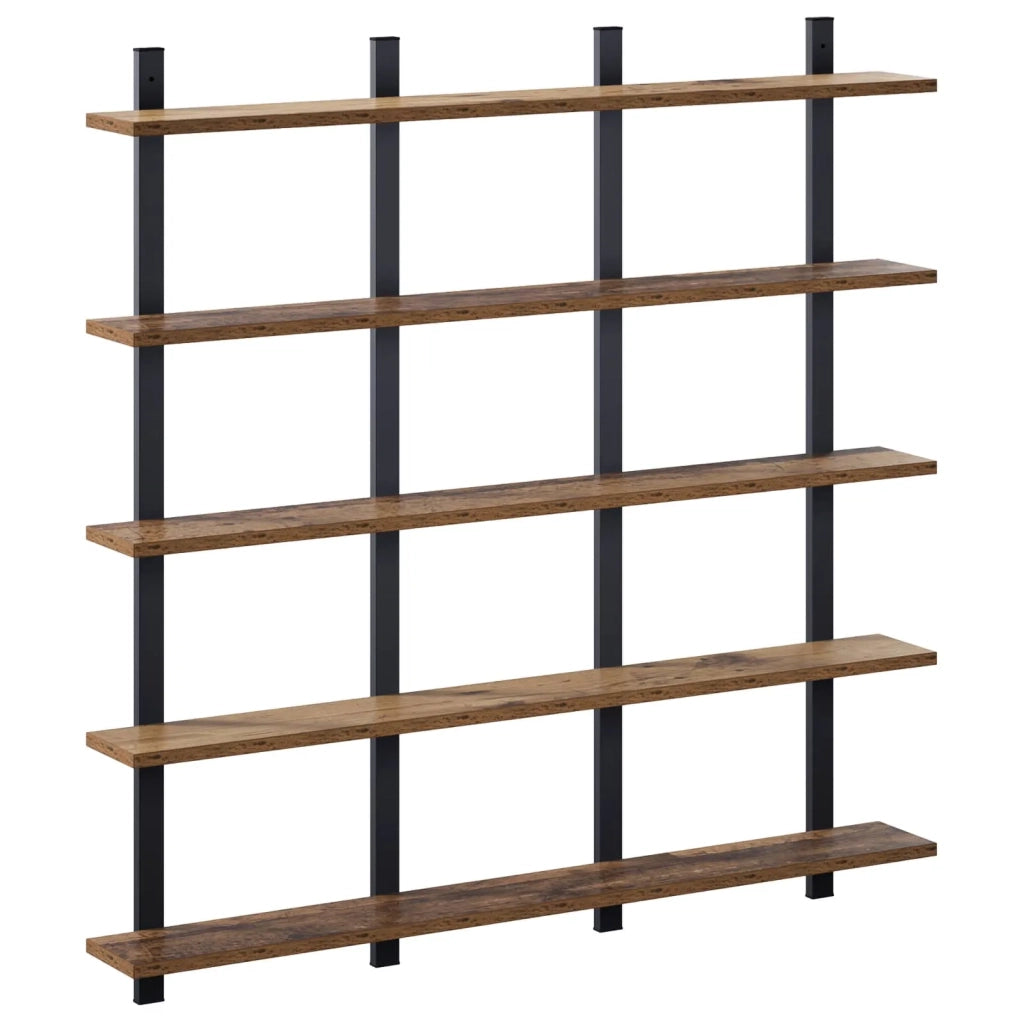 Scaffale da parete Legno antico 102 x 13.5 x 102 cm 8020357