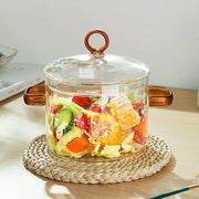 Pentole in vetro trasparente 15L - Resistente al calore - Per pasta, zuppa, muesli e frutta