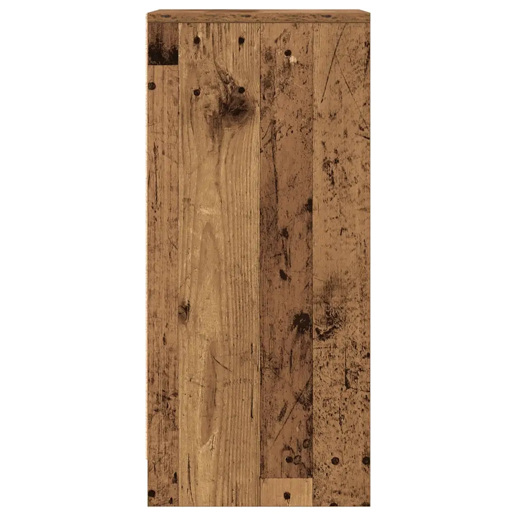 Credenza Legno Antico 29,5x34x76 cm in Legno Multistrato