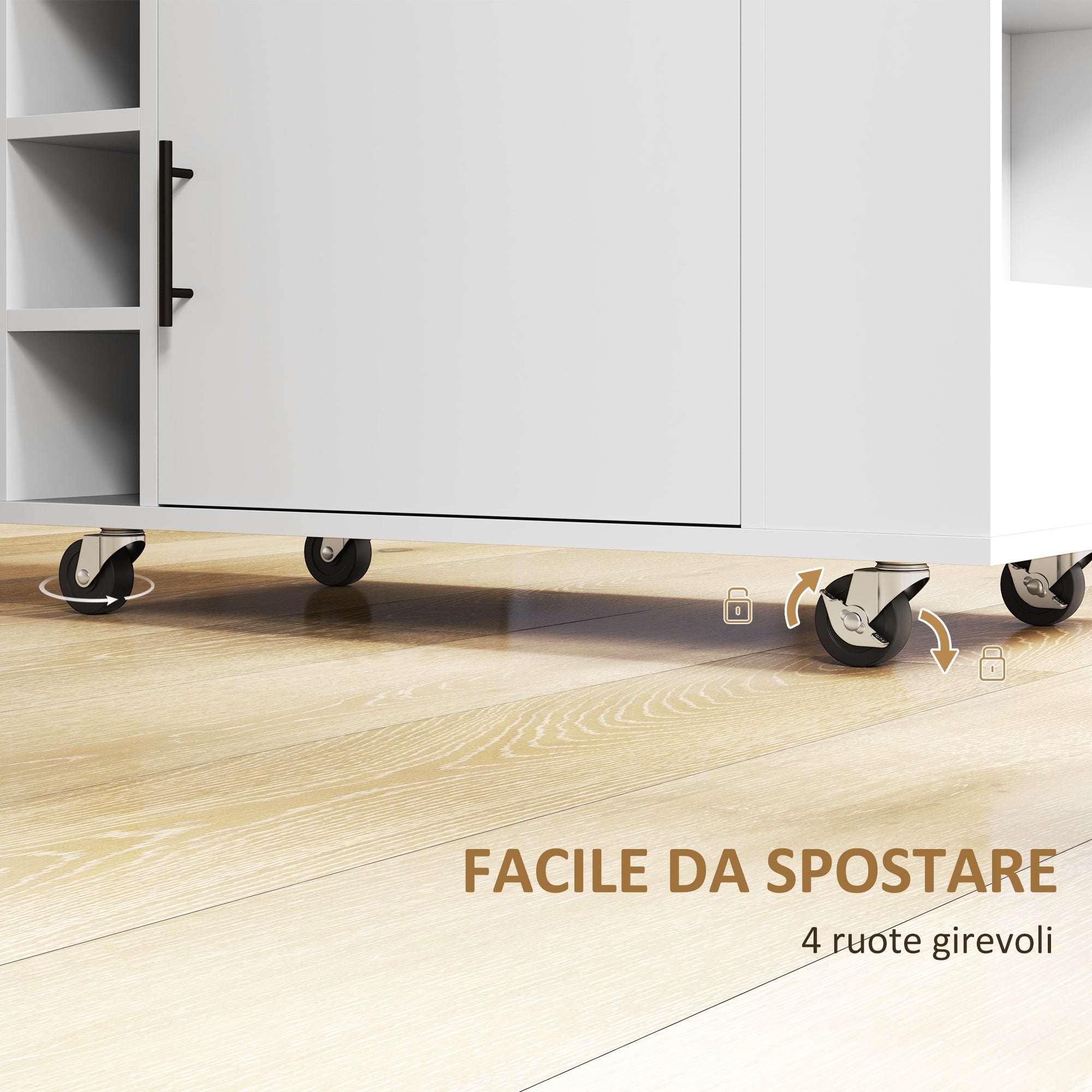 Carrello da Cucina 83x40x83 cm Armadietto e Portabottiglie Rovere
