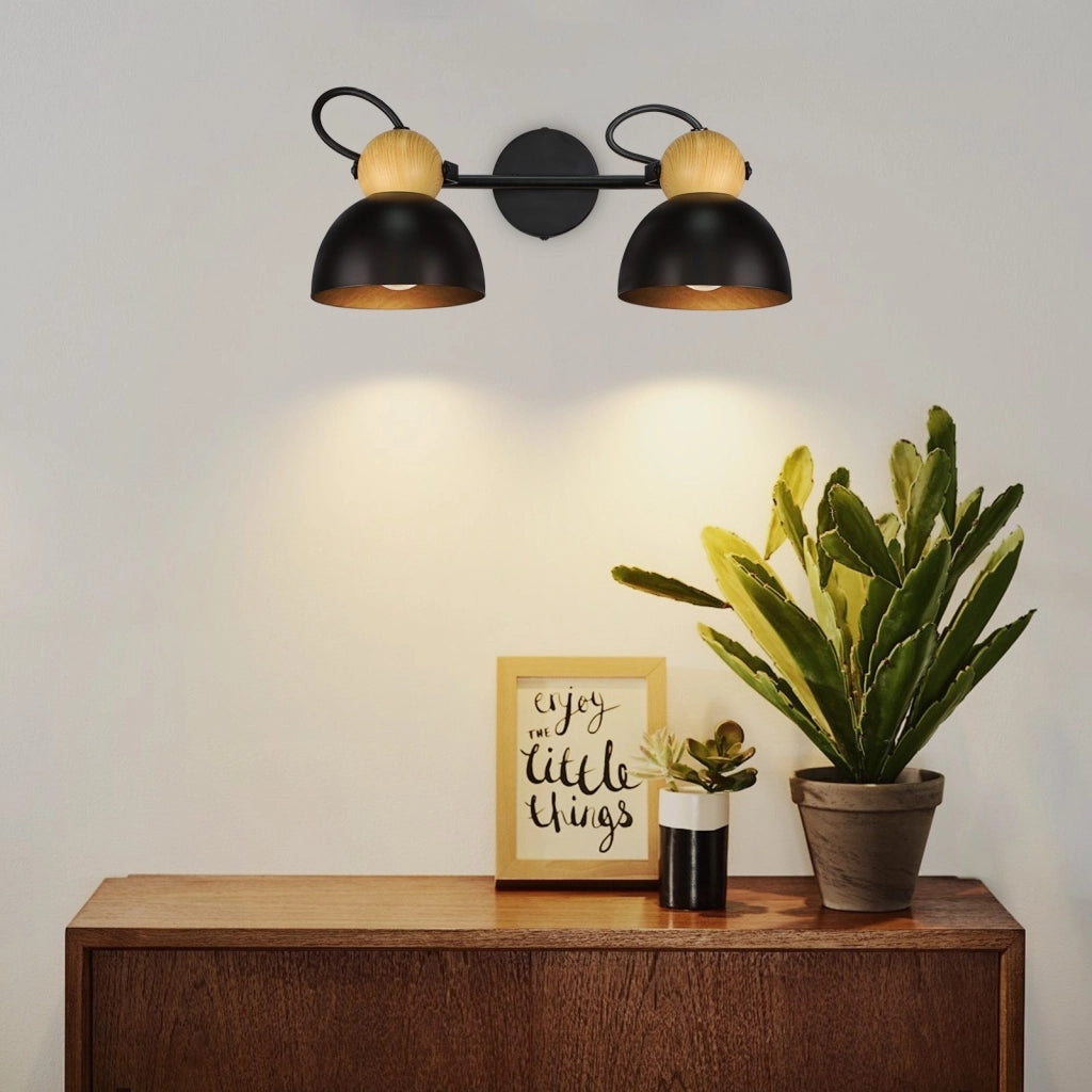 ZMH Faretto da soffitto a 2 luci orientabile a 350° Vintage Plafoniera Soggiorno
