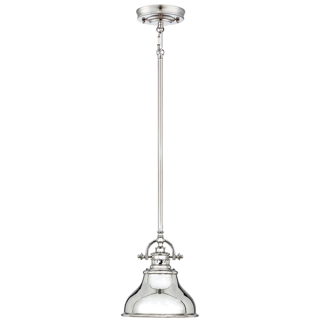 Sospensione Industrial Emery Metallo Argento Imperiale Piccola 1 Luce E27