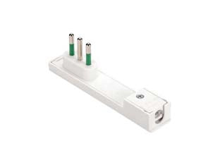 SPINA CLOCK A SQUADRA ITALIANA 2 POLI + TERRA BIANCA- - bianca 10A 80080 - 6 pezzi FANTON