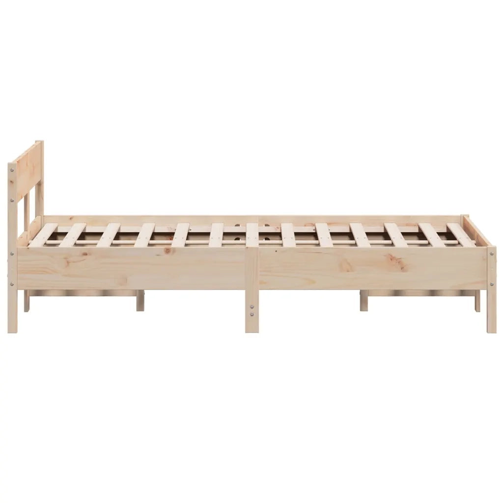 Letto senza Materasso 120x200 cm in Legno Massello di Pino 842754
