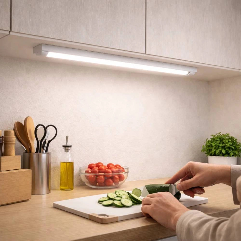 Plafoniera led t5 con interruttore integrato per interni *** temperatura colore lampada 4000k bianco naturale, potenz...