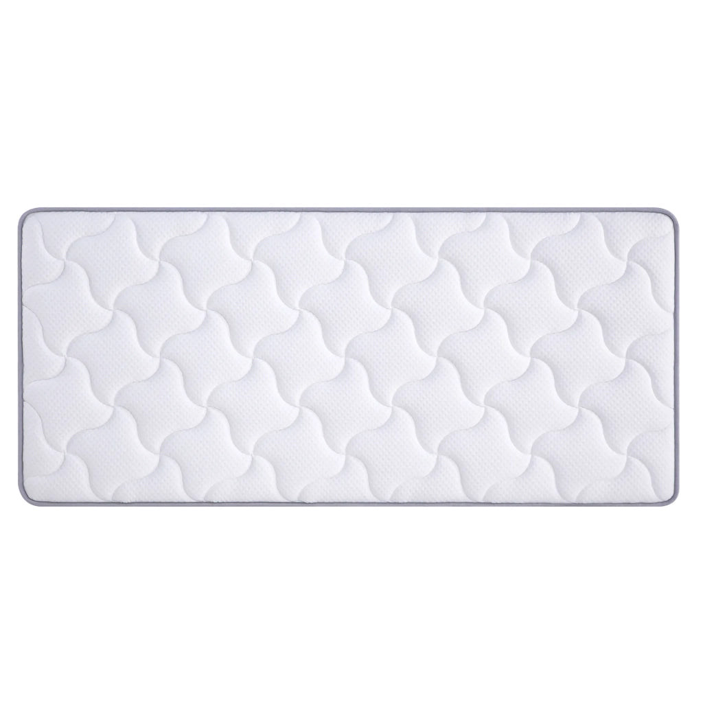 Materasso a Molle Insacchettate 7 Zone e Memory Foam per Divano Letto 140x200x10 cm; Bianco