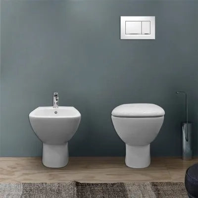 Sanitari tradizionali Geberit con scarico a terra e copriwater  Fantasia