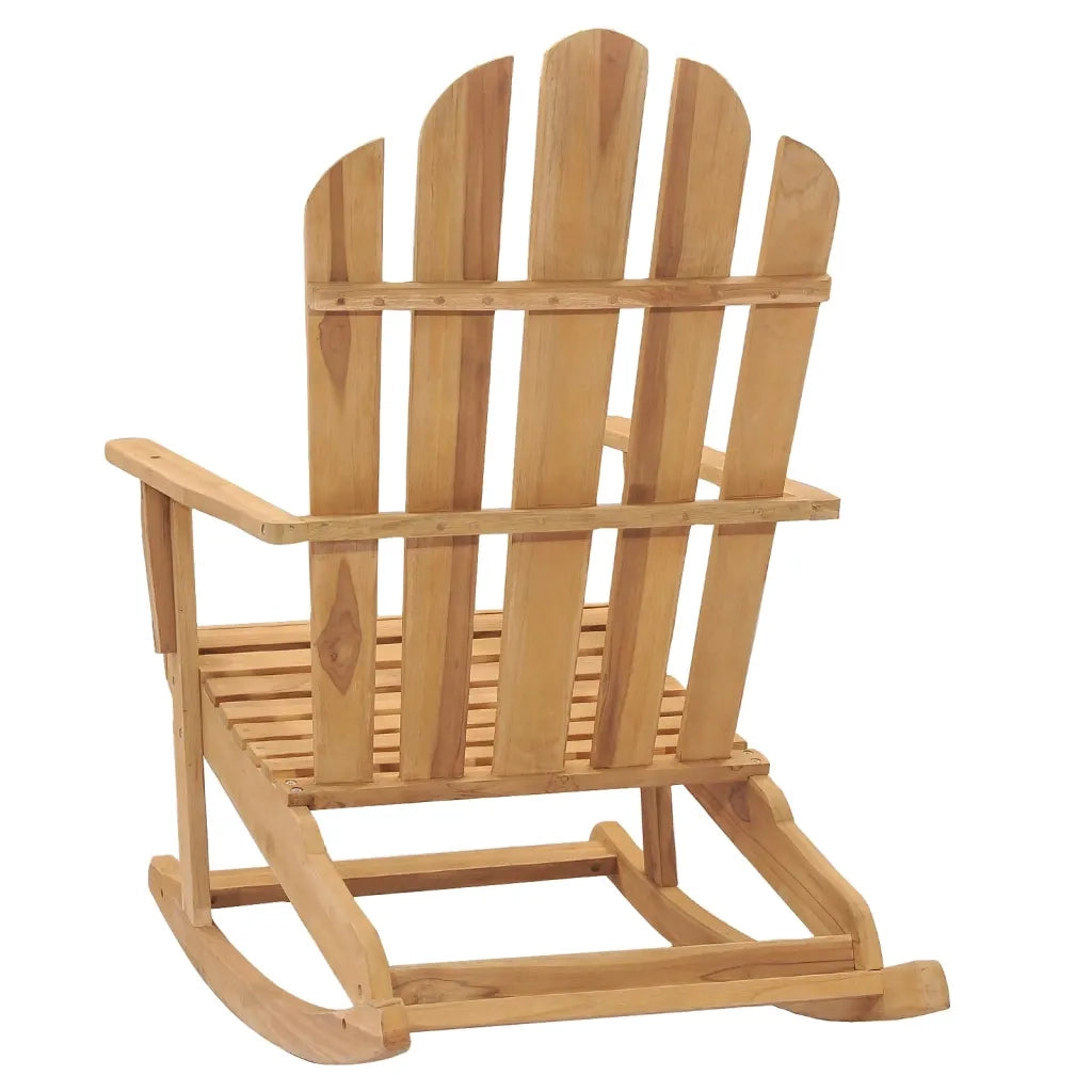 Sedia da Giardino a Dondolo Adirondack Legno Massello di Teak 316167