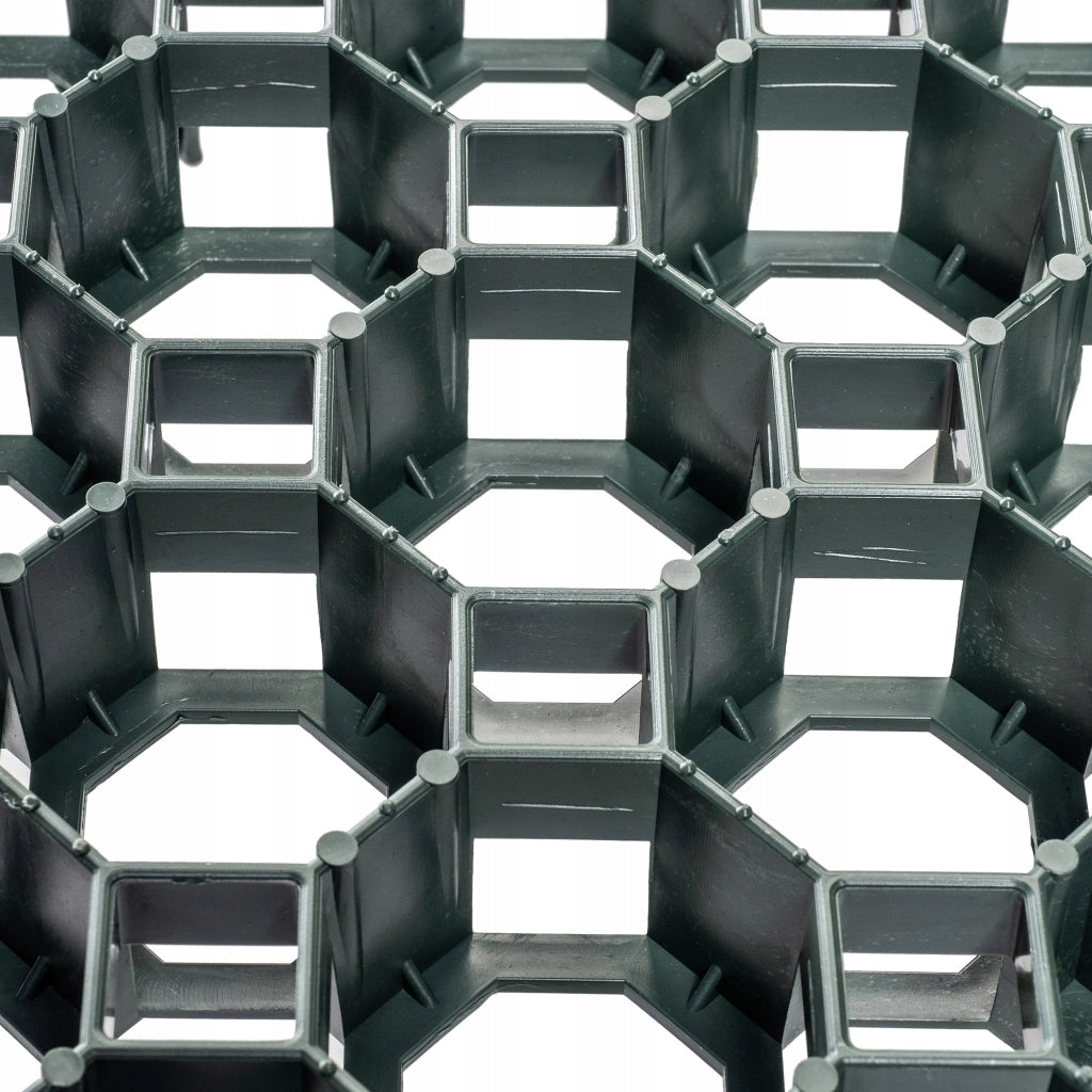 Griglia di parcheggio KADAX Geogrid per prato 50x50x3,5 Parcheggio da giardino 530 T/M2