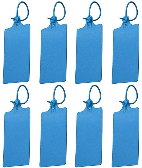 Etichette di spedizione 100 pezzi - Impermeabili - Bloccaggio automatico - Resistenti alle scalfitture - Etichette di cavo - 250mm - Bloccaggio di sicurezza - Etichette adesive