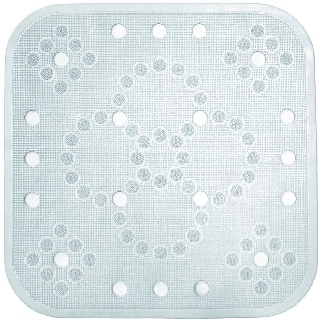 TAPPETO DOCCIA ANTISCIVOLO  cm. 54x54 col. Bianco