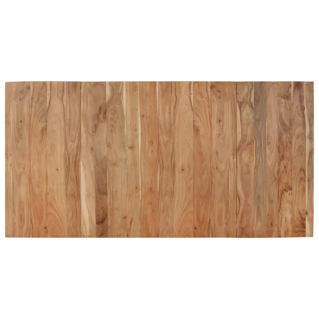 Tavolo da Pranzo Nero 180x90x77 cm in Legno Massello d'Acacia