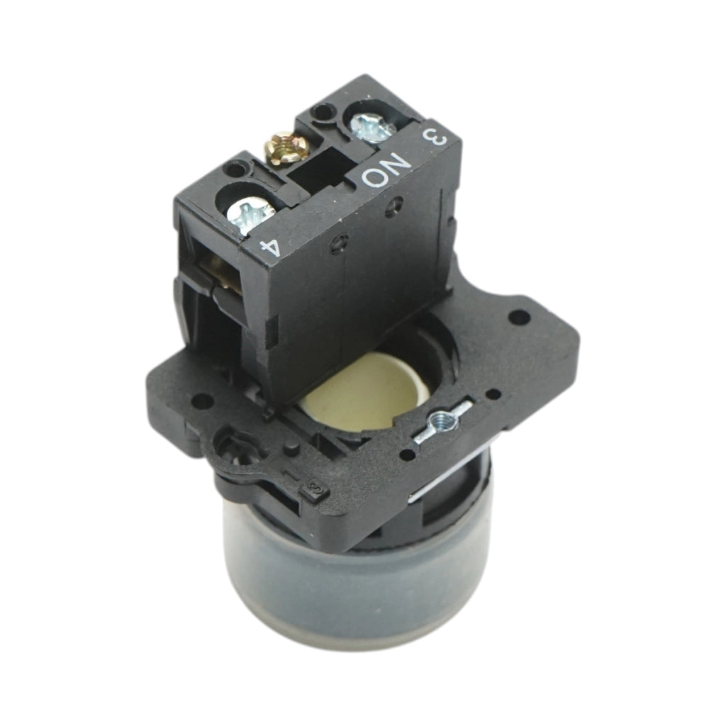Pulsante di comando bianco con coperchio protettivo 1NO, 400V/10A, LAY5-EP11, IP65 Breckner Germany