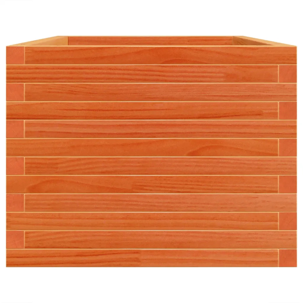 Fioriera Giardino Marrone Cera 90x60x46 cm Legno Massello Pino 3282456