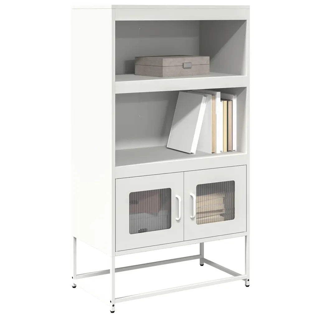 Credenza | Madia | Buffet da pranzo | Armadio da pranzo Bianca 68x39x123 cm in Acciaio