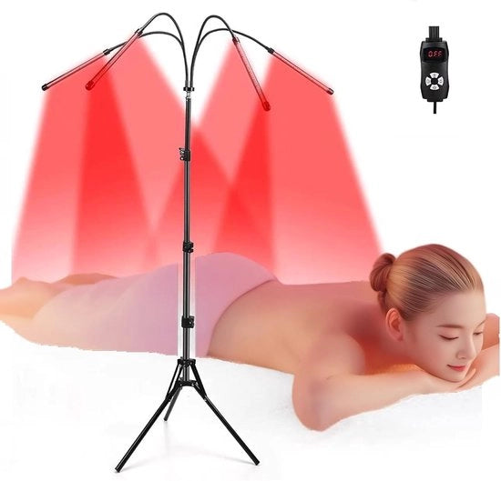 Lampada di luce terapia rossa per alleviare il dolore, anti-invecchiamento e rigenerazione cutanea con 120 LED e telecomando