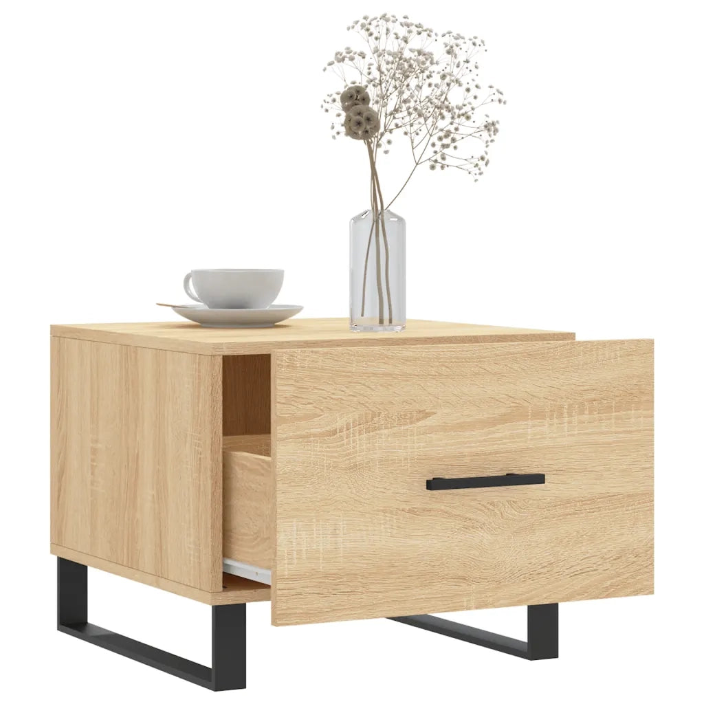 Tavolini Salotto 2pz Rovere Sonoma 50x50x40cm Legno Multistrato 829451