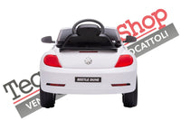 Auto Elettrica per Bambini Volkswagen Maggiolino New Beetle Small 12V-Bianco