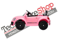 Auto Elettrica per Bambini Volkswagen Maggiolino New Beetle Small 12V-Rosa
