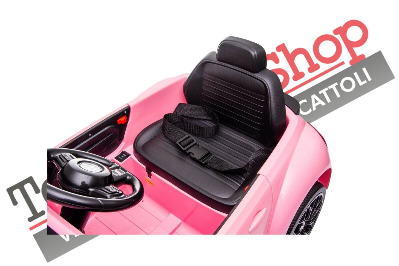 Auto Elettrica per Bambini Volkswagen Maggiolino New Beetle Small 12V-Rosa