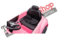 Auto Elettrica per Bambini Volkswagen Maggiolino New Beetle Small 12V-Rosa