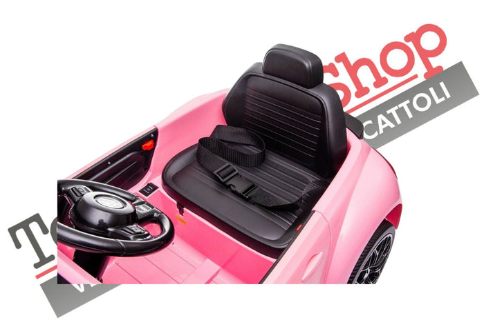 Auto Elettrica per Bambini Volkswagen Maggiolino New Beetle Small 12V-Rosa
