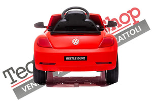 Auto Elettrica per Bambini Volkswagen Maggiolino New Beetle Small 12V-Rosso
