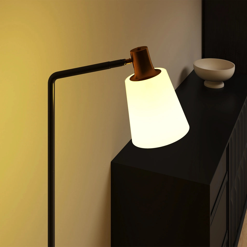 Lampada da Terra LED Girevole ¨C zephmum ¨C Nero 3000K 4000K 6500K