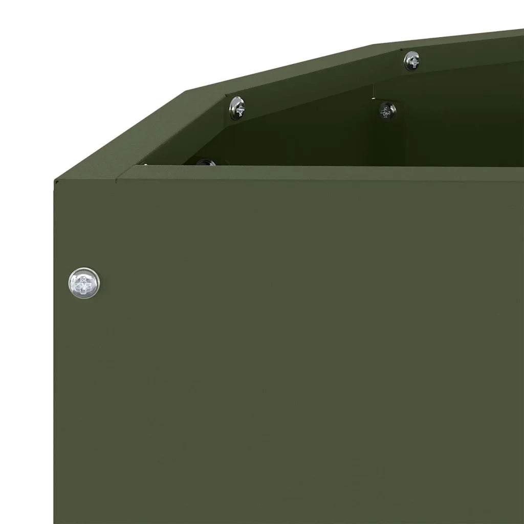 Fioriera Verde oliva 60 x 30 x 50 cm Acciaio 883720