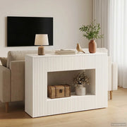 Tavolo consolle Bianco 101 x 29 x 74 cm Legno ingegnerizzato 899877