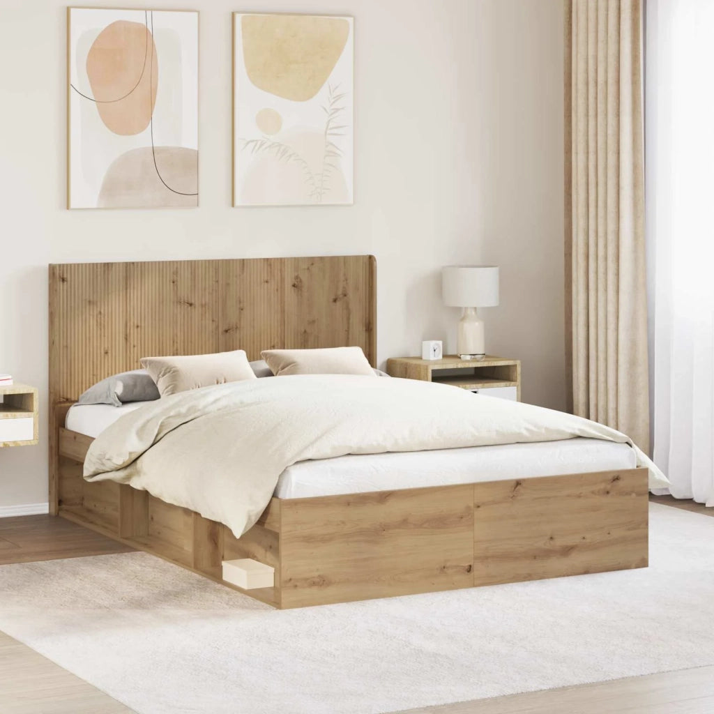 Testiera Letto Rovere Artigianale 889574