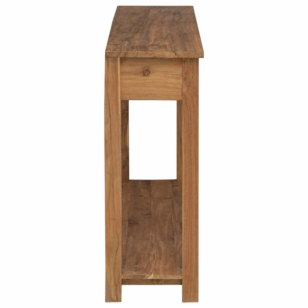 Tavolo consolle Naturale 110 x 30 x 80 cm Legno di teak solido 42024246