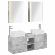 Set di mobili per il bagno 5 pcs Grigio Cemento 3406770