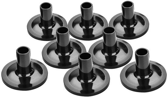 Accessori di sostegno per batteria 8 pezzi - Supporti per batteria in plastica - Accessori di sostegno lunghi - Kit di sostegno per batteria - Migliorata qualità sonora - Resistenti allo shock - Coperture per batteria