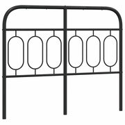 Testiera | Testata di Ricambio in Metallo Nero 120 cm