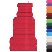 Set di asciugamani 12 pezzi FROGN Rosso 360 g/m² 137106