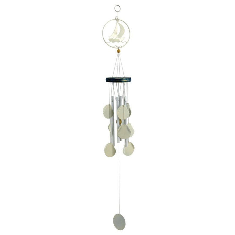 Campanello metallo con vela cm 10,5x10h90