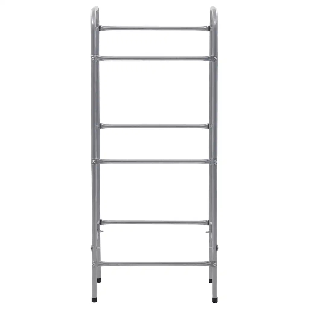 Supporto con Ripiani per 3 Casse Argento 50x33x116 cm Acciaio cod mxl 48552