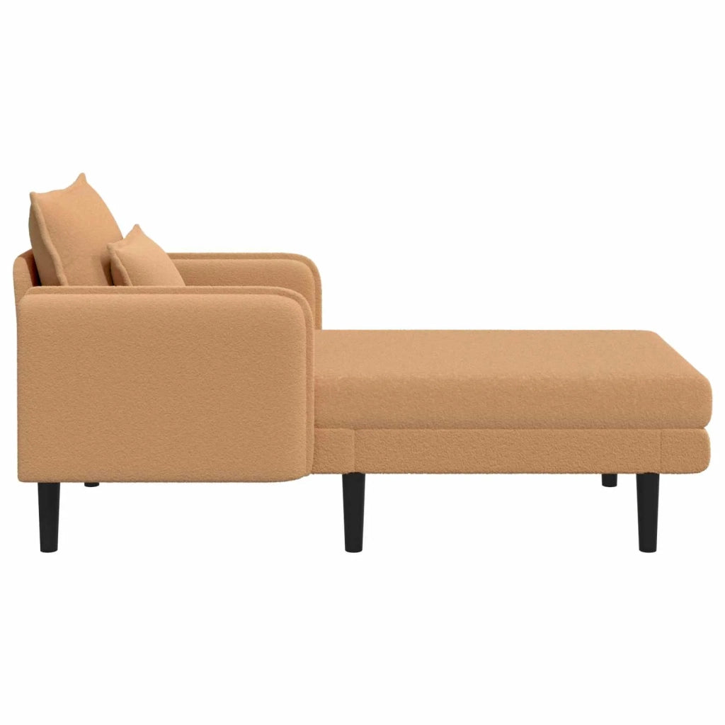 Chaise longue oversize Beige Bouclé 42048058