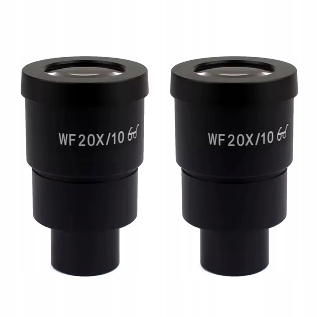 Set di Oculari WF20X/10 per Microscopio Stereoscopico – Ingrandimento 20x | Campo Visivo 10 mm