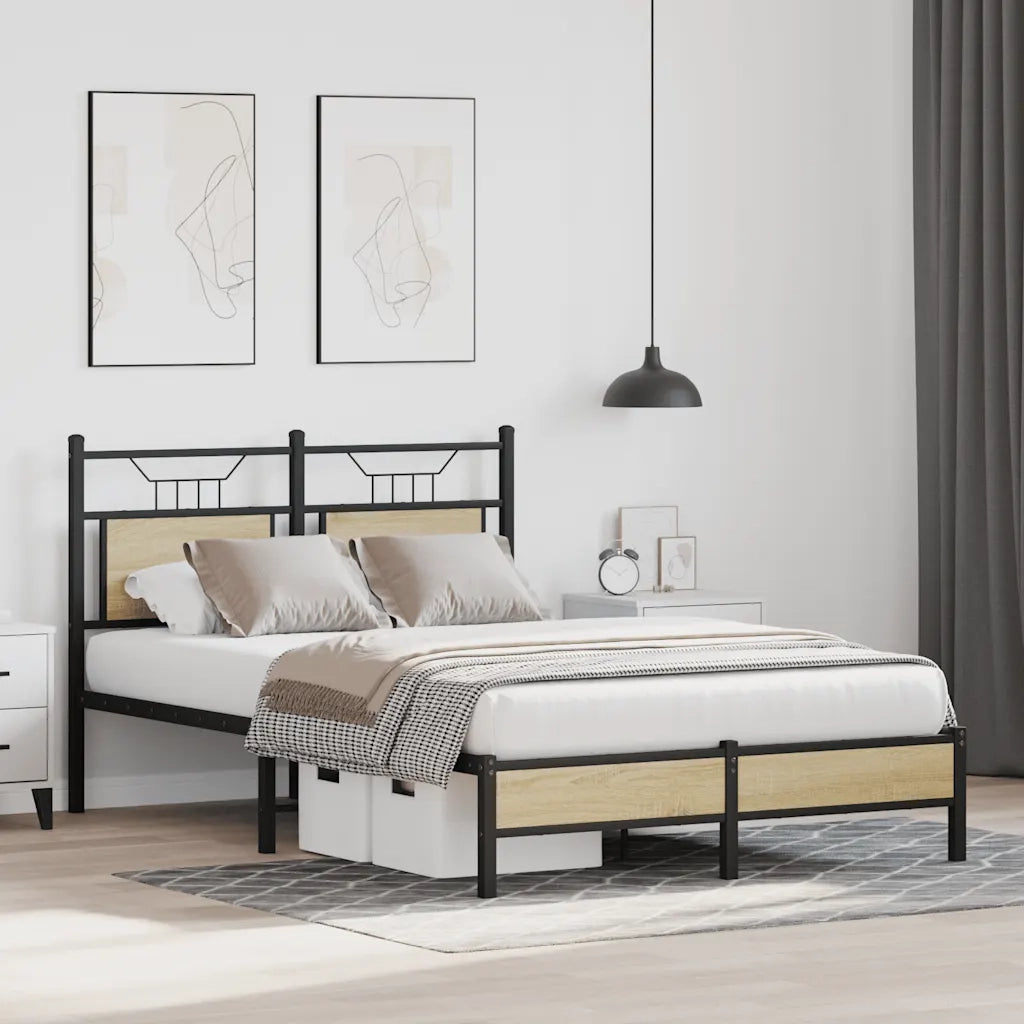 Giroletto senza Materasso Rovere Sonoma 120x190cm in Truciolato