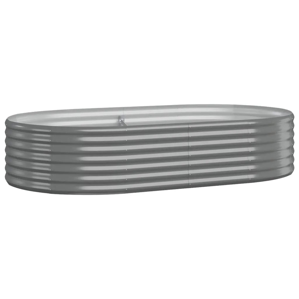 Letto Giardino Acciaio Verniciato a Polvere 175x100x36cm Grigio