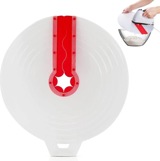 Guardia contro lo splatter - Copertura per mixer - Copertura universale - Ø 34 cm - Garde e chiodi - Antisplatter in silicone - Adattabile a molti mixer - Resiste al lavastoviglie - Copertura per ciotole da impasto - Accessori per cucina